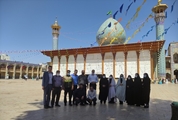 زیارت دسته جمعی کارکنان مرکز آموزشی درمانی آنکولوژی امیر از حرم مطهرحضرت احمد بن موسی شاهچراغ (ع)