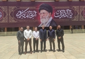 حضور جمعی از کارکنان بیمارستان آنکولوژی امیر در آیین بزرگداشت و سوگواری رهبر شهید انقلاب اسلامی